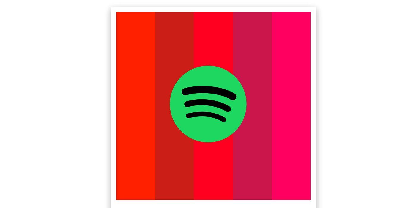 spotify logo over spotify palette