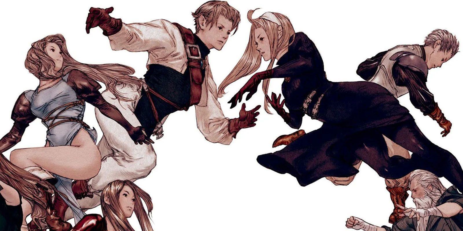 Denam Catuia Vyce Olivya and more main cast of Tactics Ogre