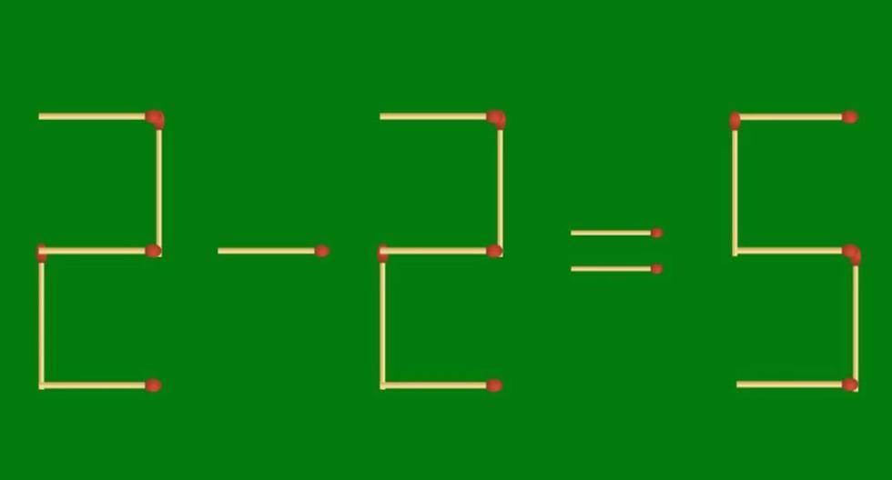 Test your wits with this visual challenge: add 3 matches and fix the equation