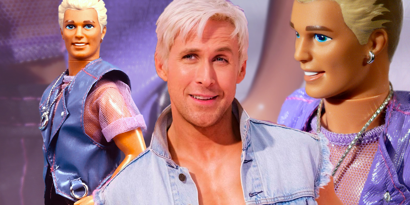 A blonde Ryan Gosling and Earring Magic Ken