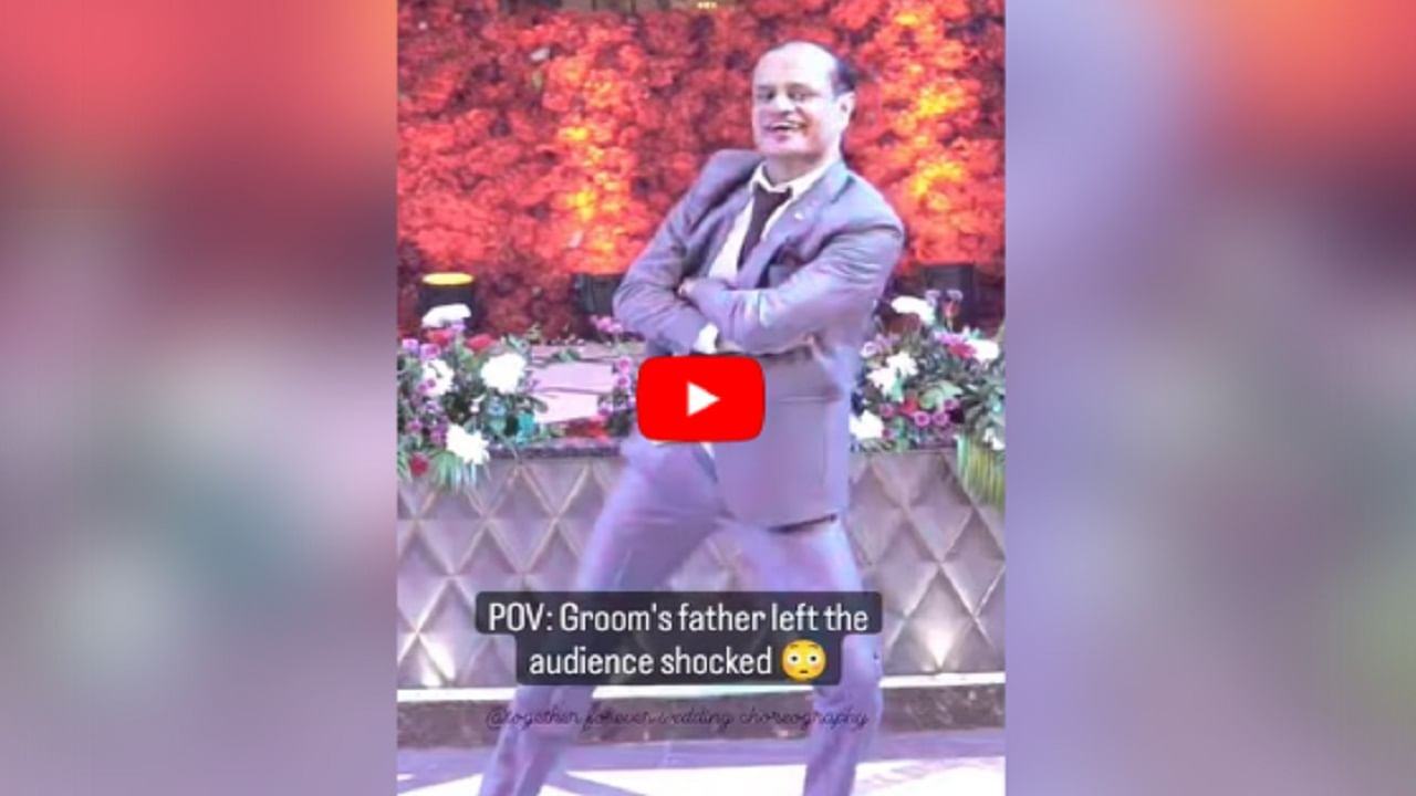 The groom's father danced such a dangerous dance in 'Badtamiz Dil', people say - he is on fire