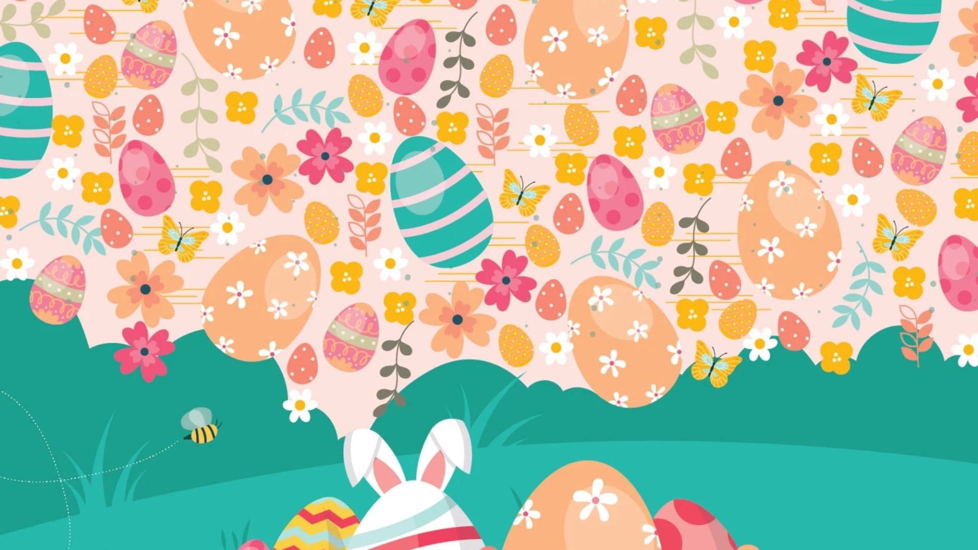 There's little pressure on you if you can find the hidden chicken and carrot in the Easter egg hunt puzzle.