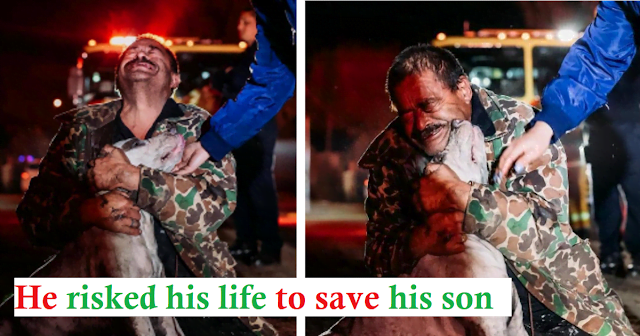 This man doesn't mind losing everything in a fire as long as he has his dog