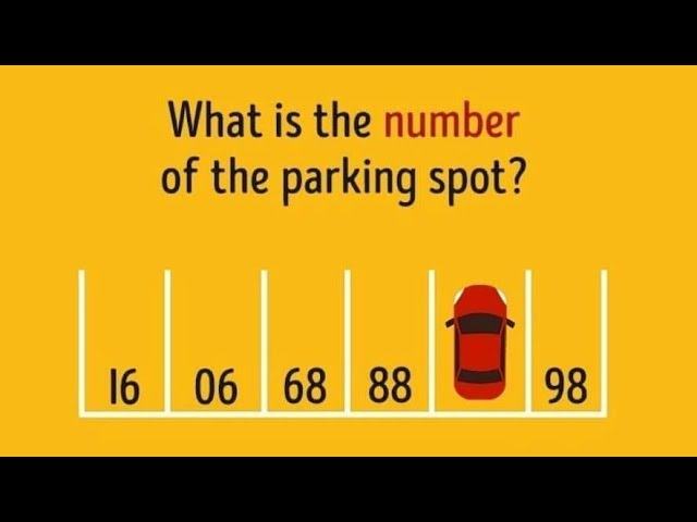 This puzzle will make you scratch your head.  How many parking spaces?