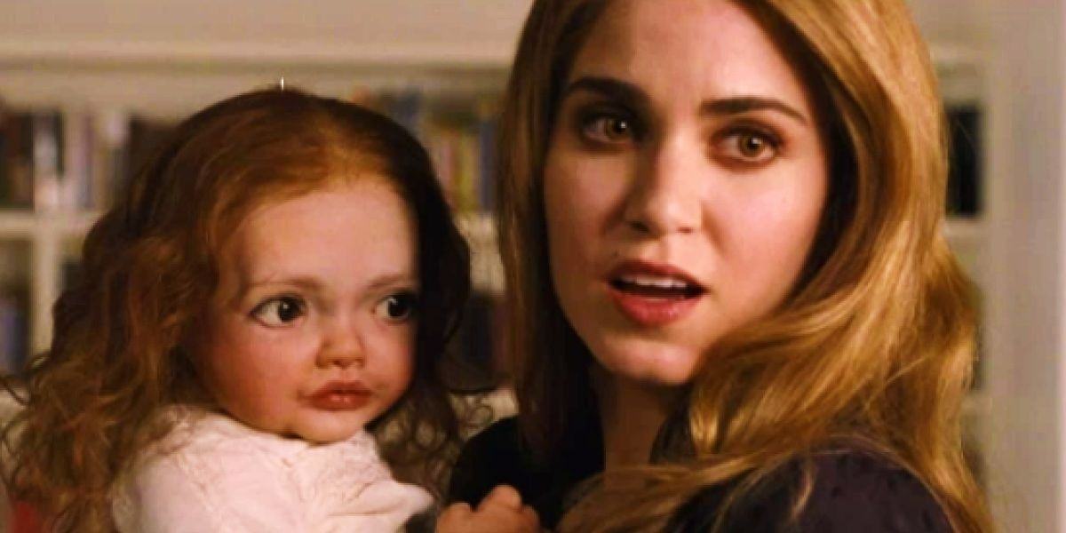 Nikki Reed As Rosalie Holding Renesmee doll In Twilight