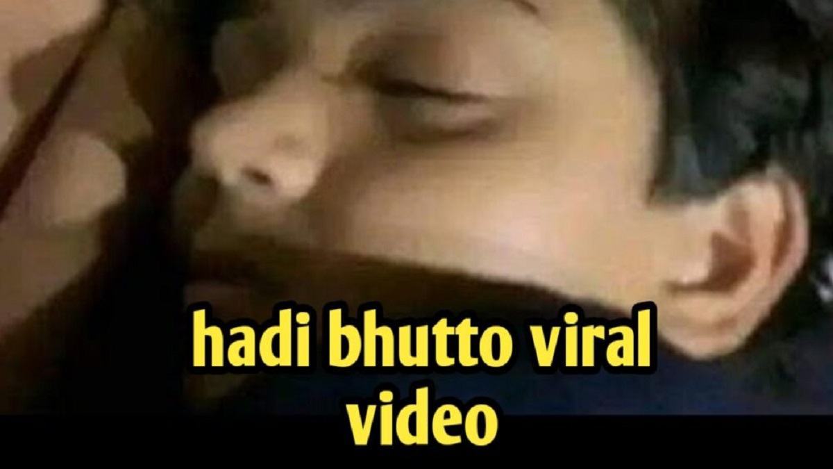 Viral video of Hadi Bhutto, a leaked video of the popular Tiktok star has surfaced online