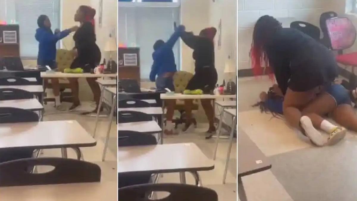 WATCH: Video of teacher and student fighting over the phone goes viral on social media