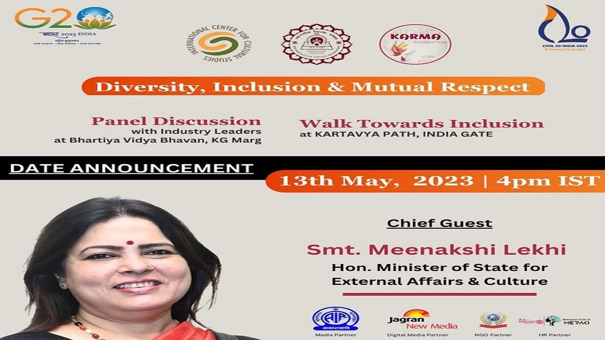 Walking Towards Inclusion to be held on May 13 as part of G20 Civil 20 India 2023