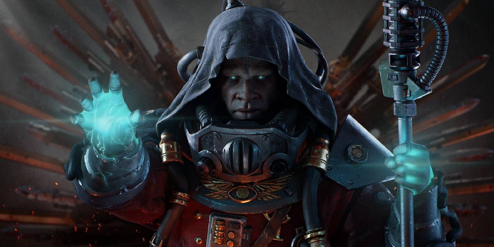 Warhammer 40k: Darktide Psyker Psykinetic Class with Brain Burst About to Activate