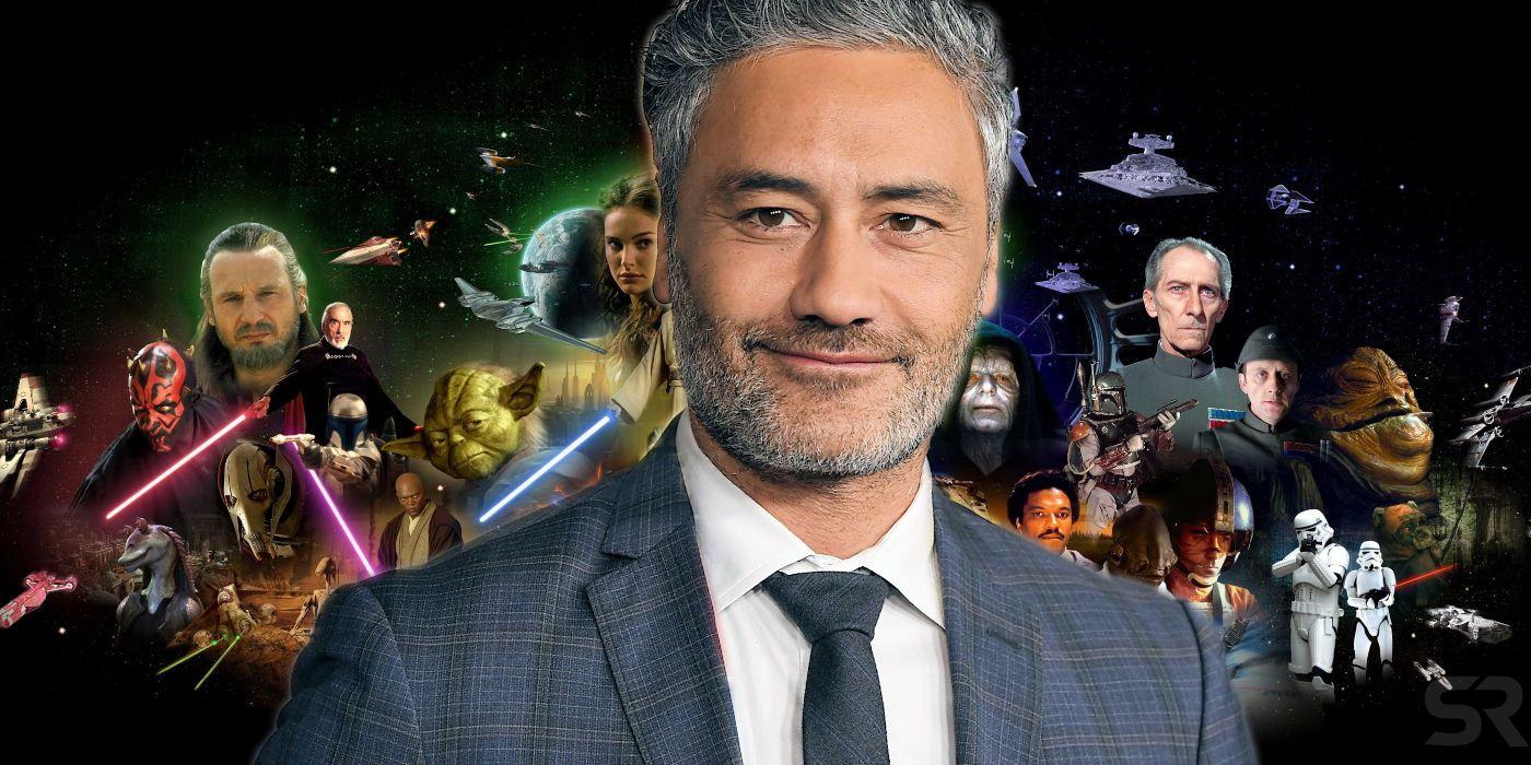 Taika Waititi and Star Wars Saga Background.