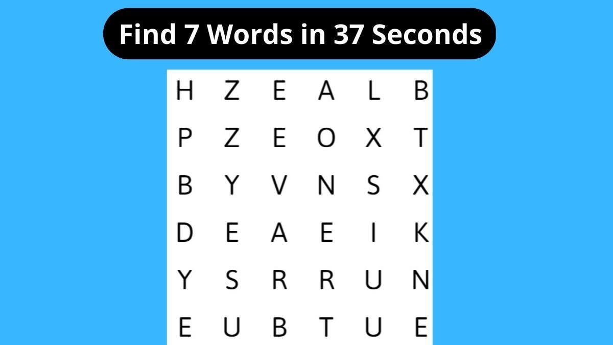 Find 7 Words in 37 Seconds