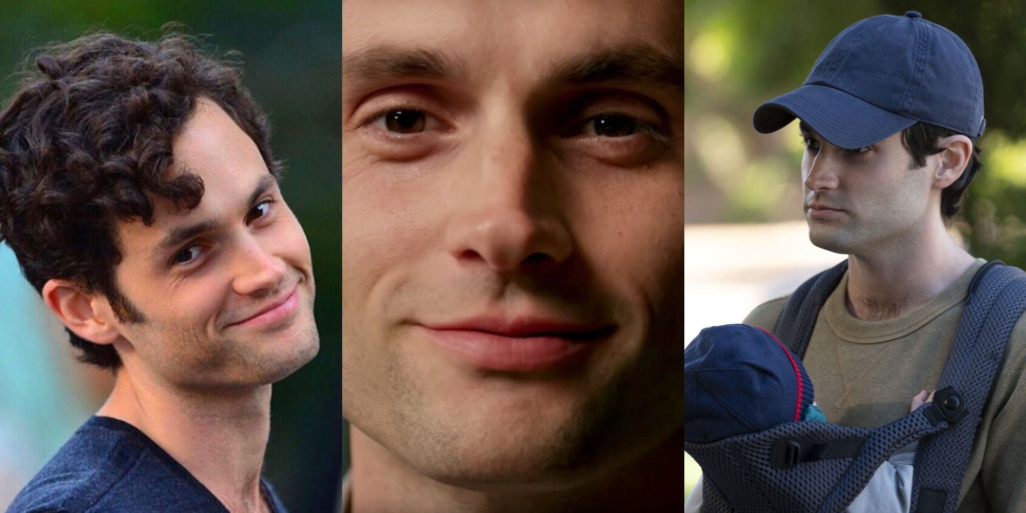 Split image of Penn Badgley as Joe in You.