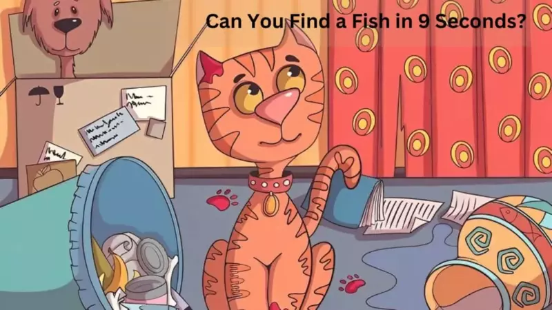 You have hawk eyes if you can spot a fish in 9 seconds or less.  Test your observation skills with this optical illusion challenge now