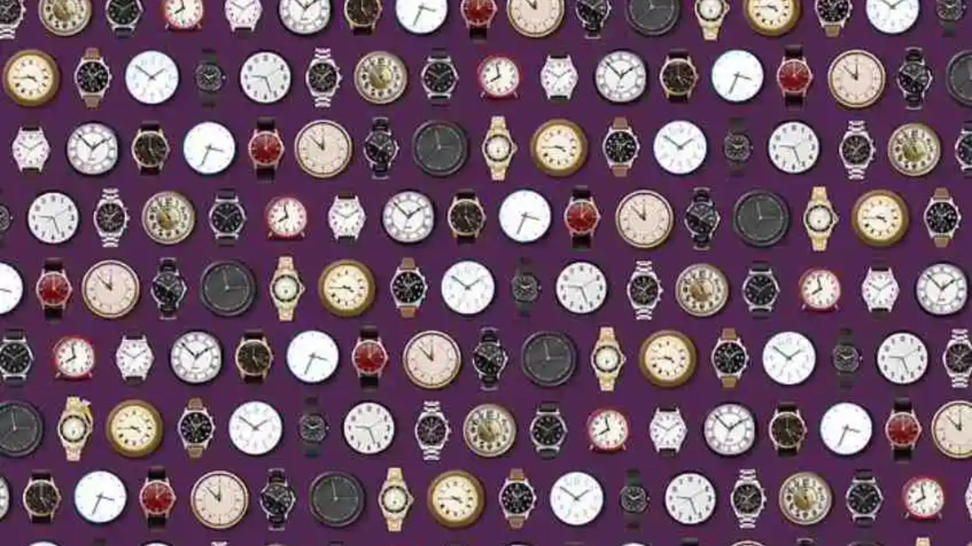 You need a calm mind to find the engagement ring hidden among the clocks in this optical illusion in five seconds