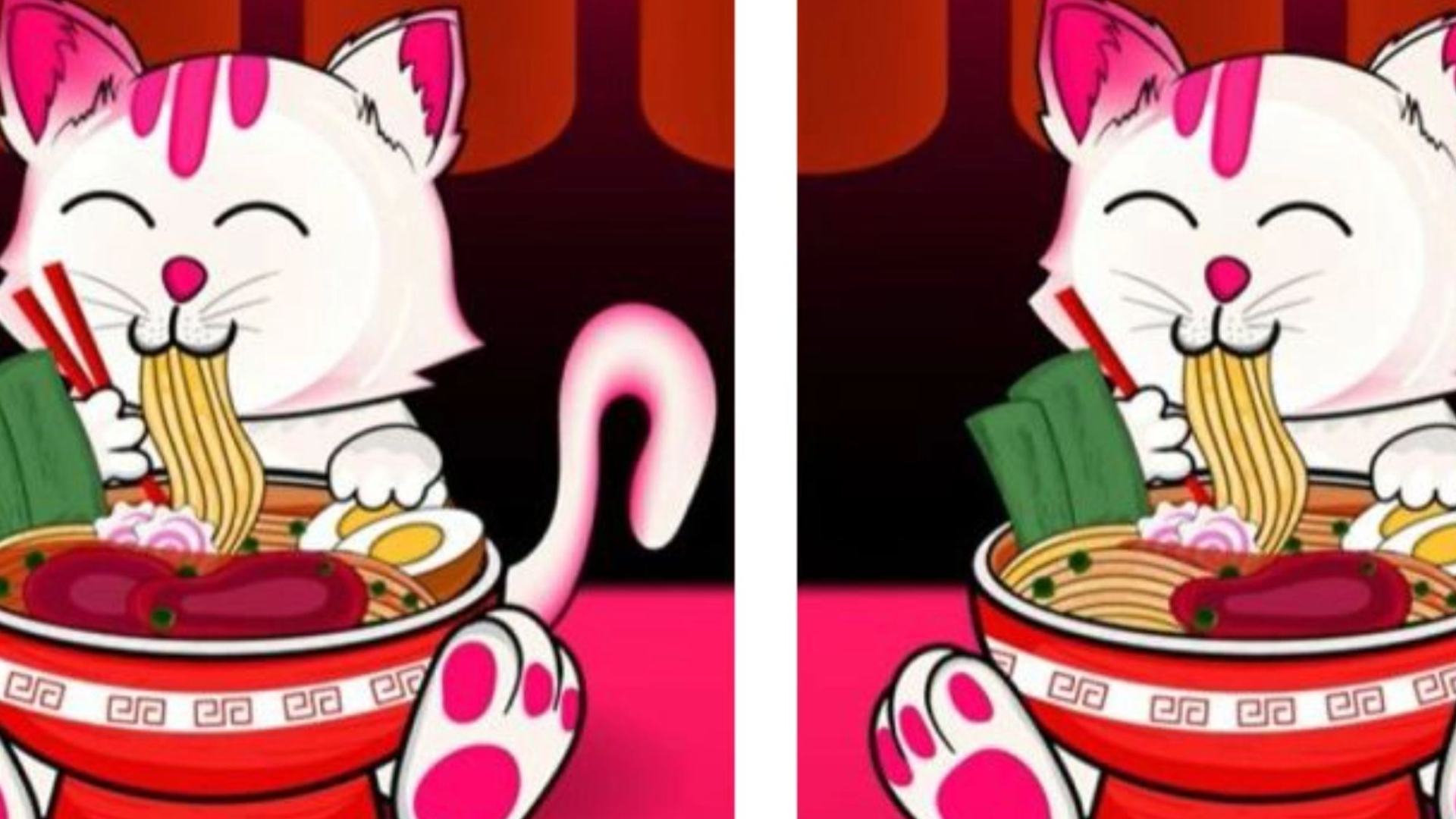 You'll have to be cool as a cucumber to find the three differences in these fun cat pictures in ten seconds.