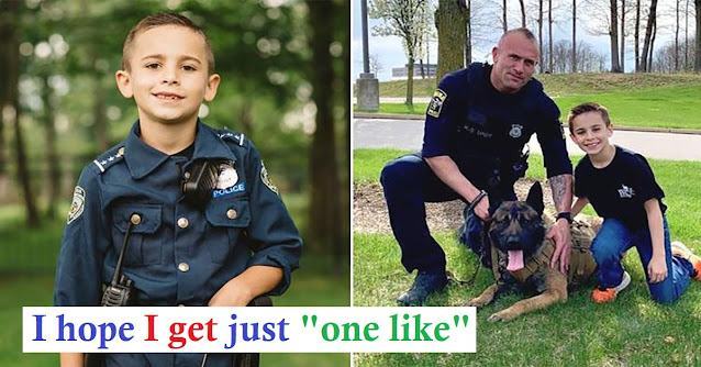 10-year-old boy raises money to buy bulletproof vests for police and military dogs