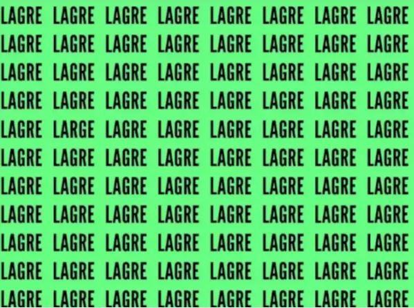 You have the eyes of a hawk if you can spot a correctly spelled word in under ten seconds.