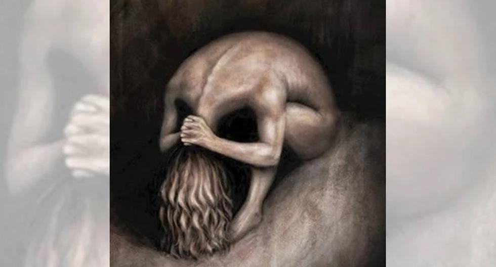 A skull or a suffering person?  What you see will reveal how anxious you are at the moment