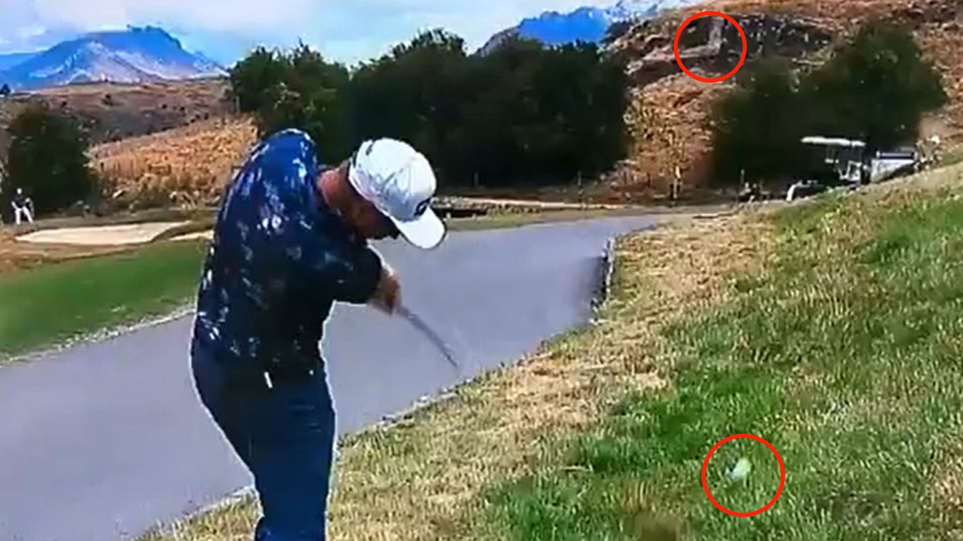 A strange optical illusion makes it look like a golfer has made a putt, but can you figure out what really happened?