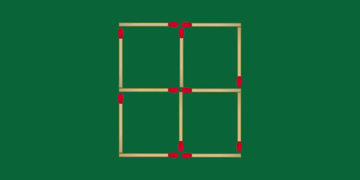 Brain teaser: Test your genius IQ with this 3-square match challenge! You have 15 seconds!