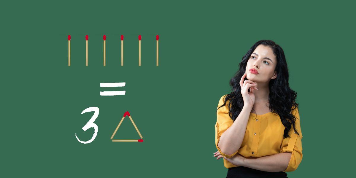 Brain teaser: Test your genius IQ – Can you make 4 triangles with 6 matches in 20 seconds or less?