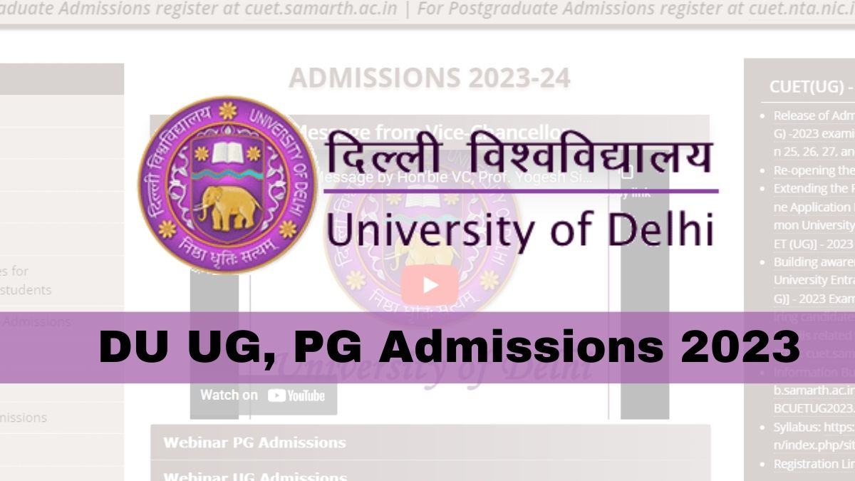 DU Admissions 2023