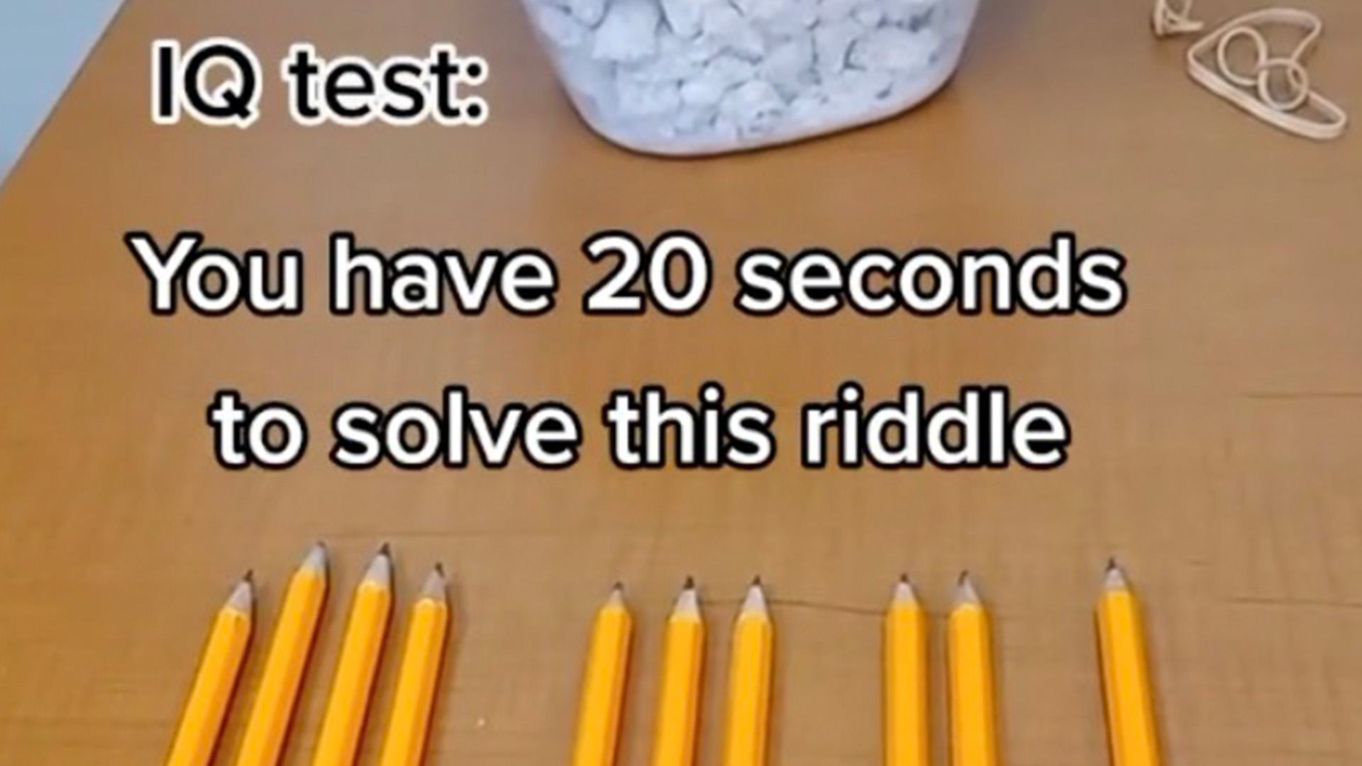 Can you solve ’10 pencil’ riddle in 10 seconds? Your ‘brain type’ may explain it