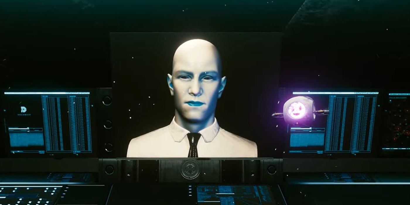 An image of the Delamain AI in Cyberpunk 2077