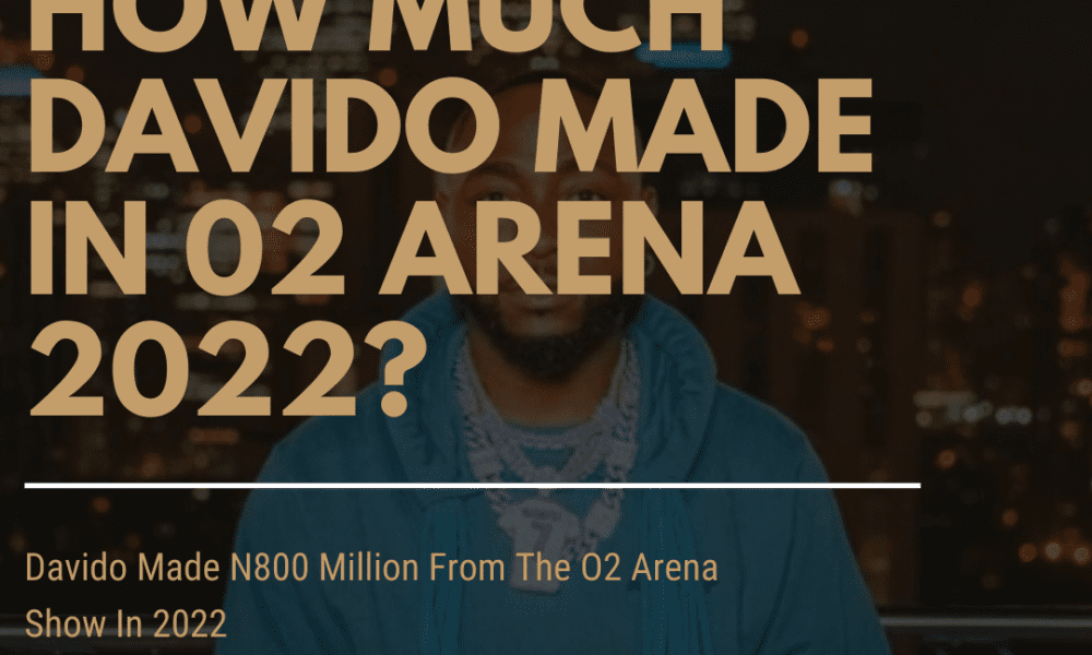 Davido Made N800 Million From The O2 Arena Show In 2022