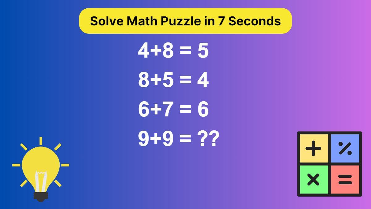 Solve this math puzzle in 7 seconds