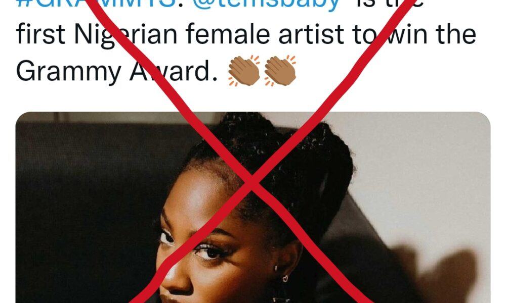 Fact Check: Tems is Not the First Grammy-winning Nigerian Female Musician