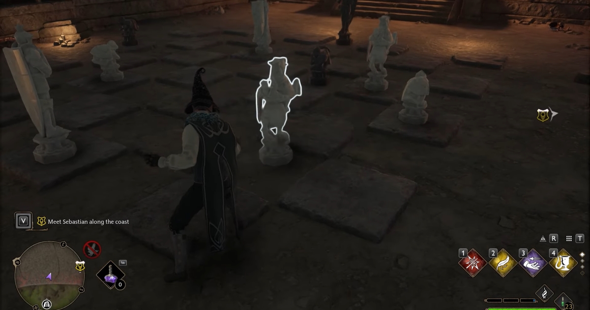 How to solve the chess puzzle in Hogwarts Legacy