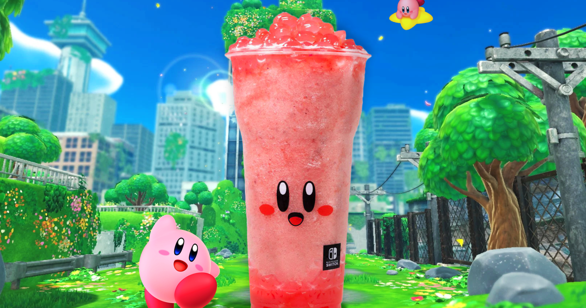 I drank the new Kirby-flavored bubble tea and it’s as sweet as he is