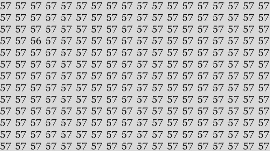 If you have Hawk Eyes find the Number 56 among 57 in 10 Seconds. Optical Illusion Challenge