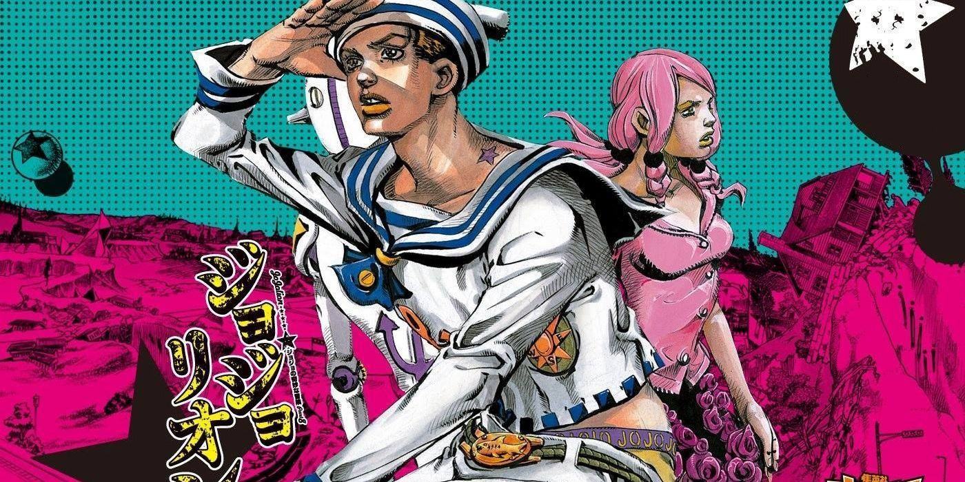 Josuke dressed as a sailor looking into the distance in Jojo's Bizarre Adventure