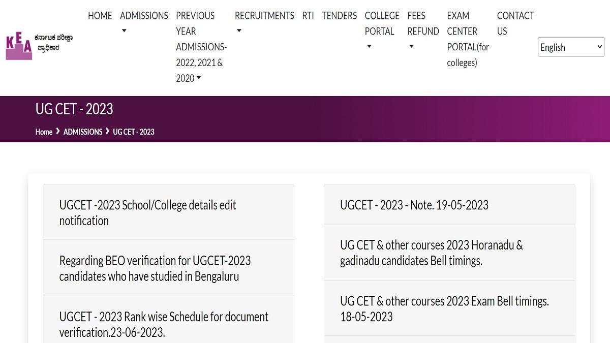 KCET 2023 Document Verification Begin Today