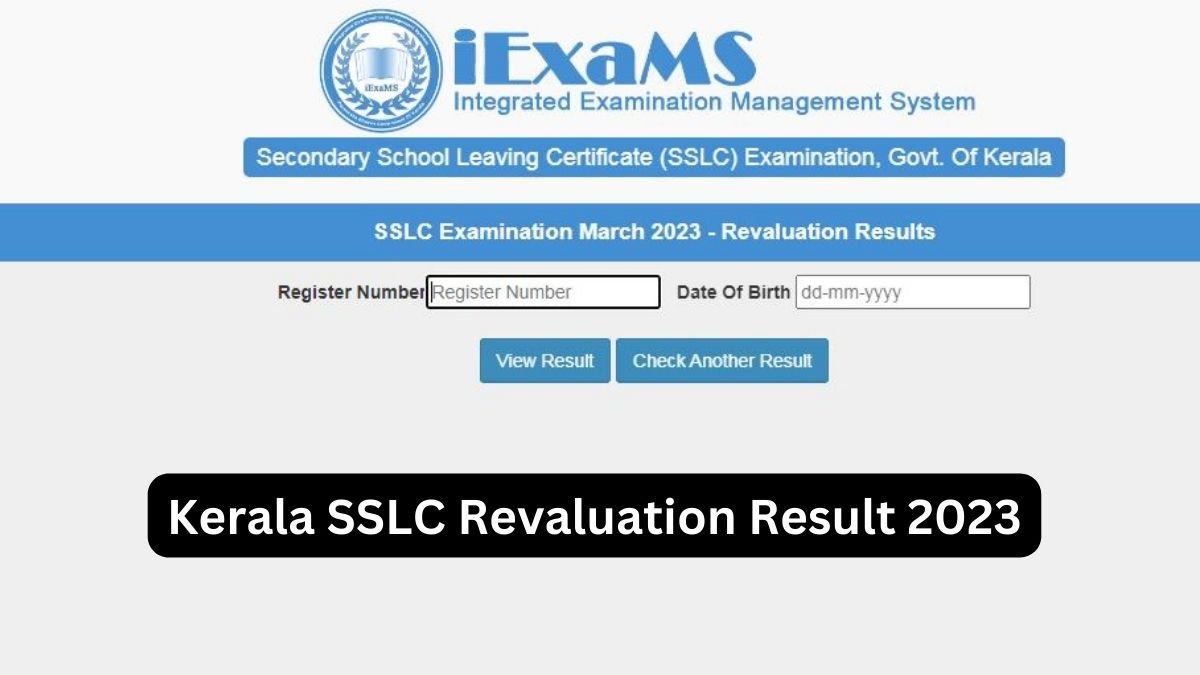 Kerala SSLC Revaluation Result 2023