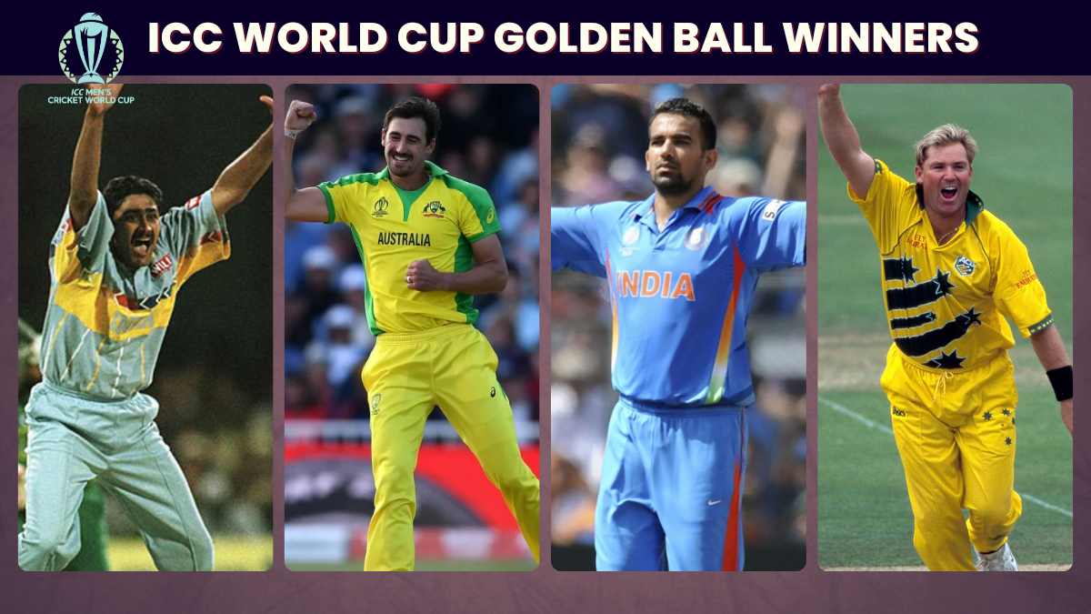 ICC Cricket World Cup Golden Ball Winners