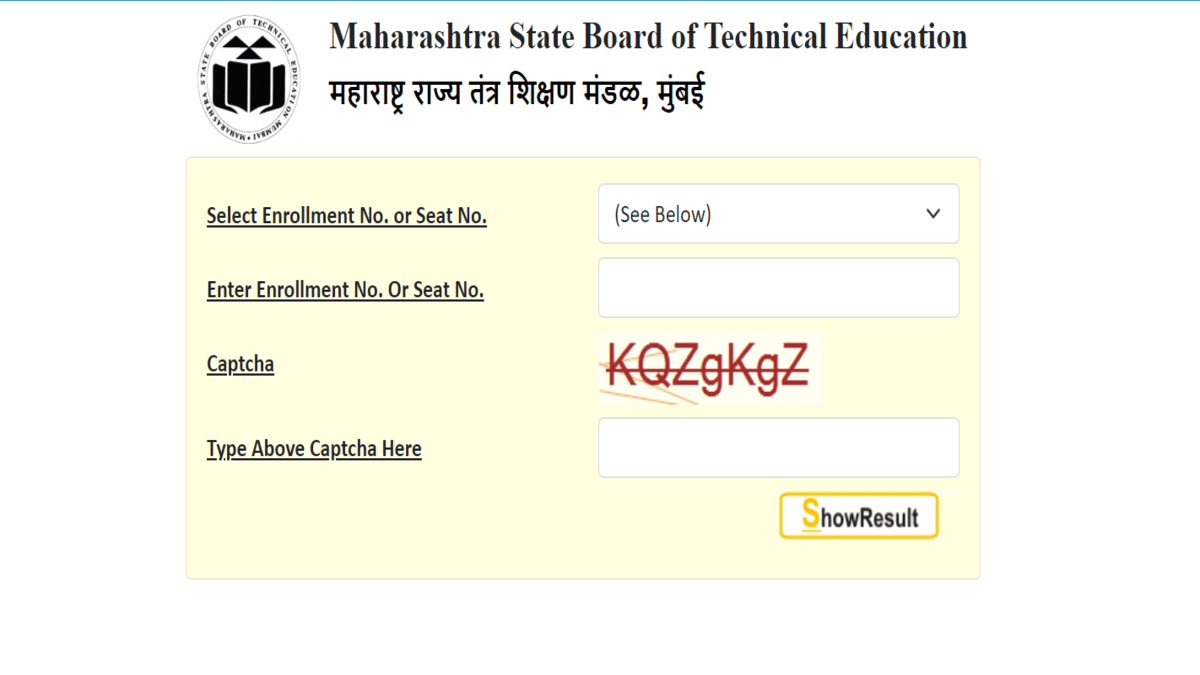 MSBTE Diploma Result 2023 Declared