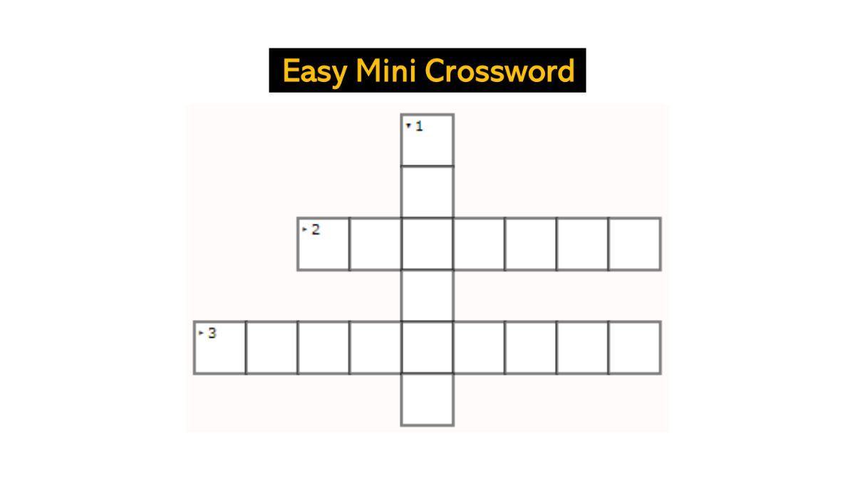 Mini Crossword with Answers