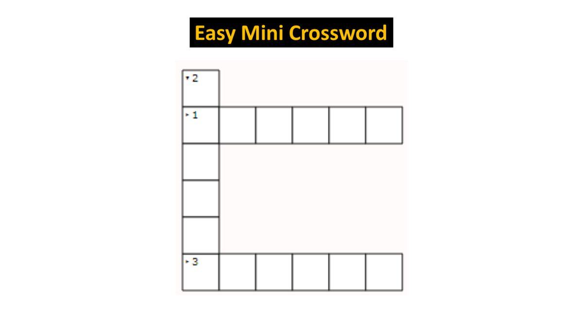 Jagran Josh Mini Crossword