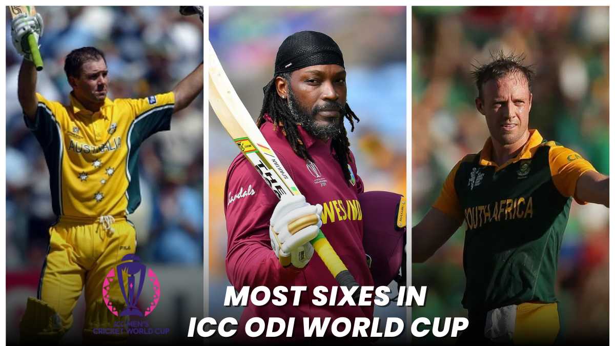 Most Sixes in ICC ODI Cricket World Cup