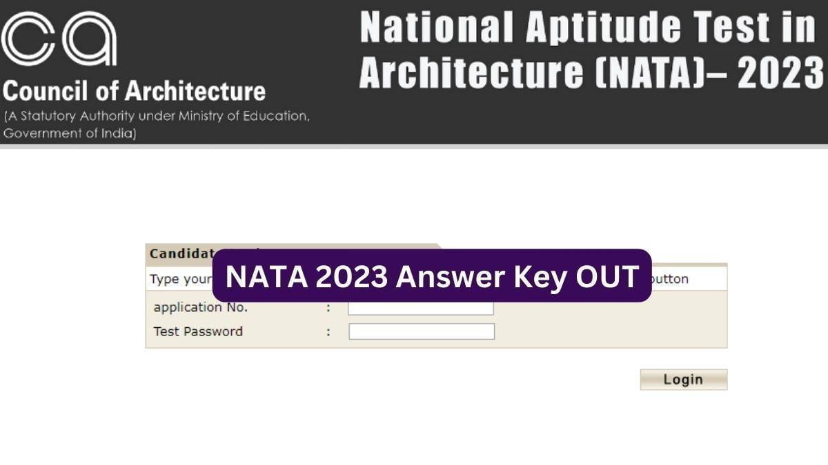 NATA Answer Key 2023 Released