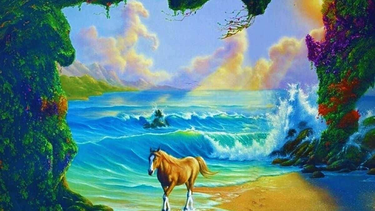 Optical Illusion - Find 7 Horses in 9 Seconds