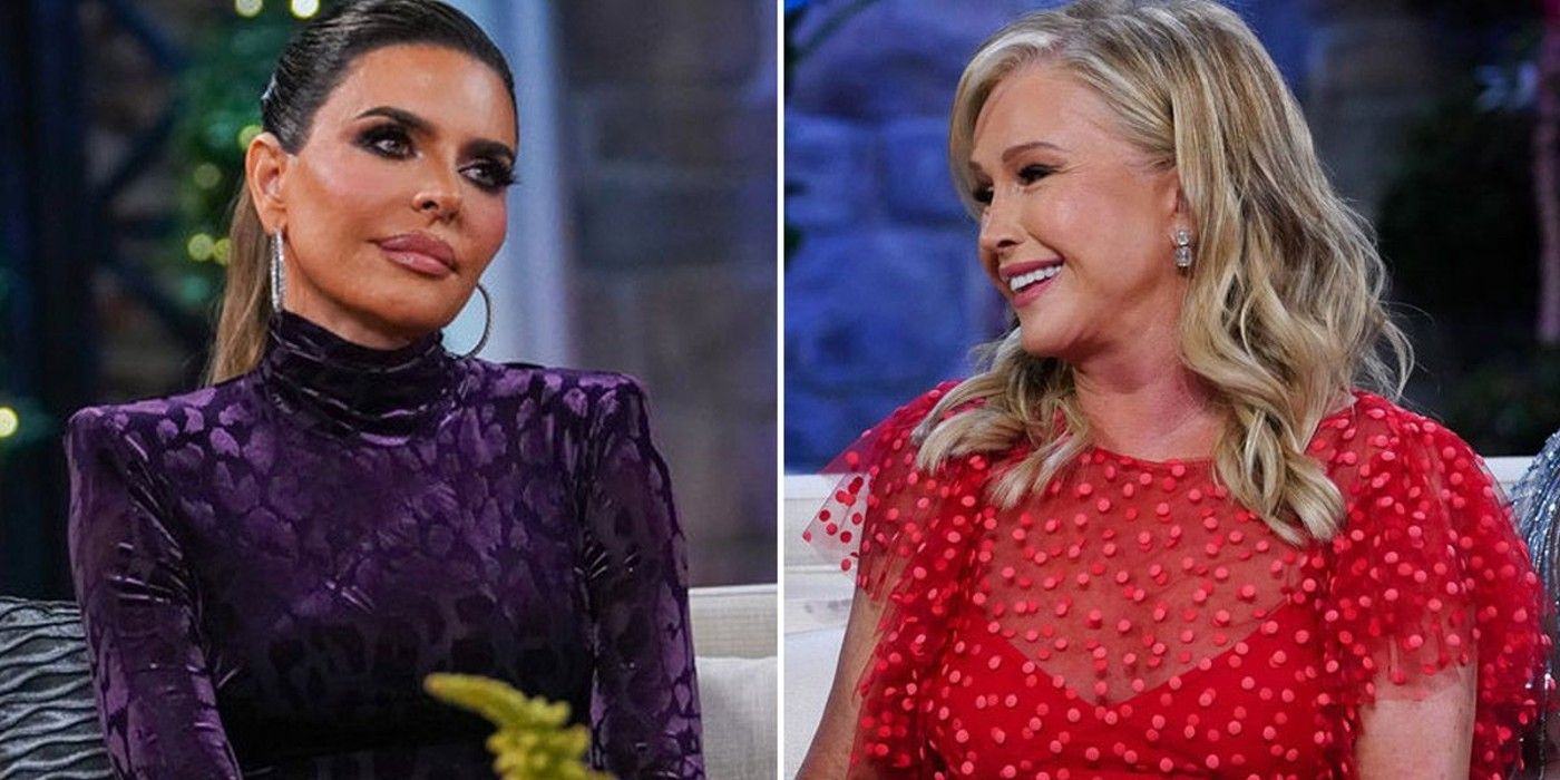 Lisa Rinna & Kathy Hilton on The Real Housewives Beverly Hills side by side images