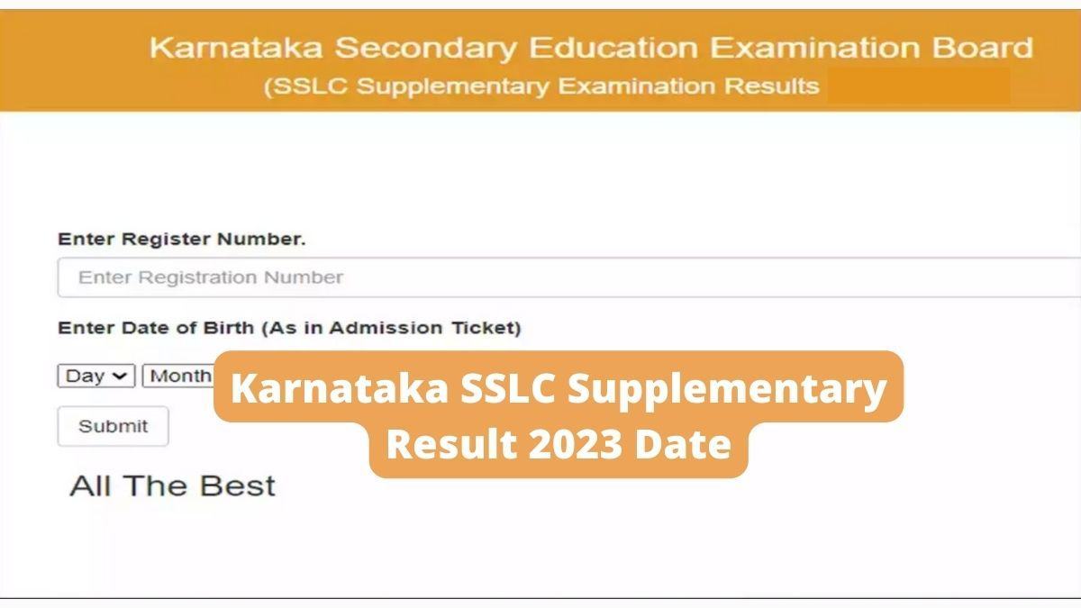 Karnataka SSLC Supplementary Result 2023 Date