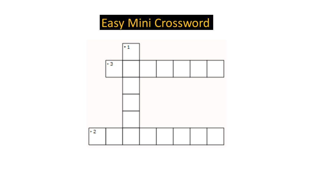 Jagran Josh Mini Crossword