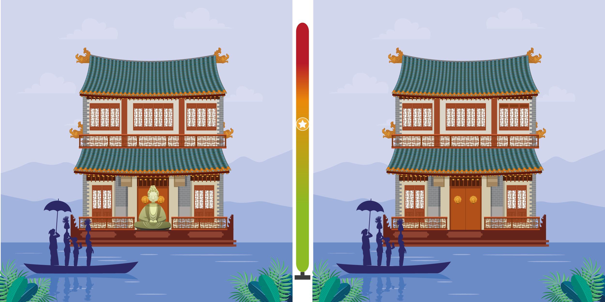 Spot the difference: Can you spot the 3 differences in this Japanese house? Let’s see how good you are!