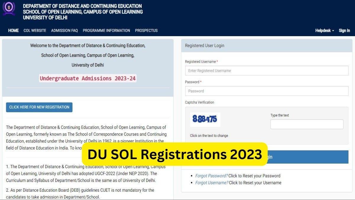 DU SOL Registrations 2023