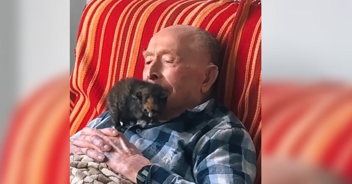 Sweet video.  100-year-old man becomes best friend with a cute little machete